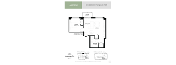 a floor plan of a bedroom apartment